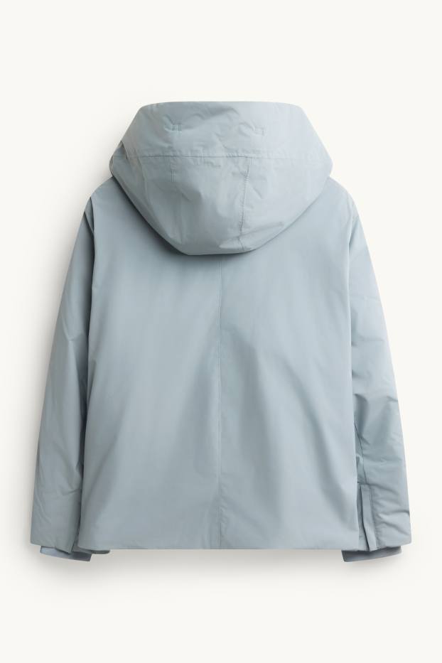 Femmes - Veste hardshell avec capuche - imperméable - bleu clair