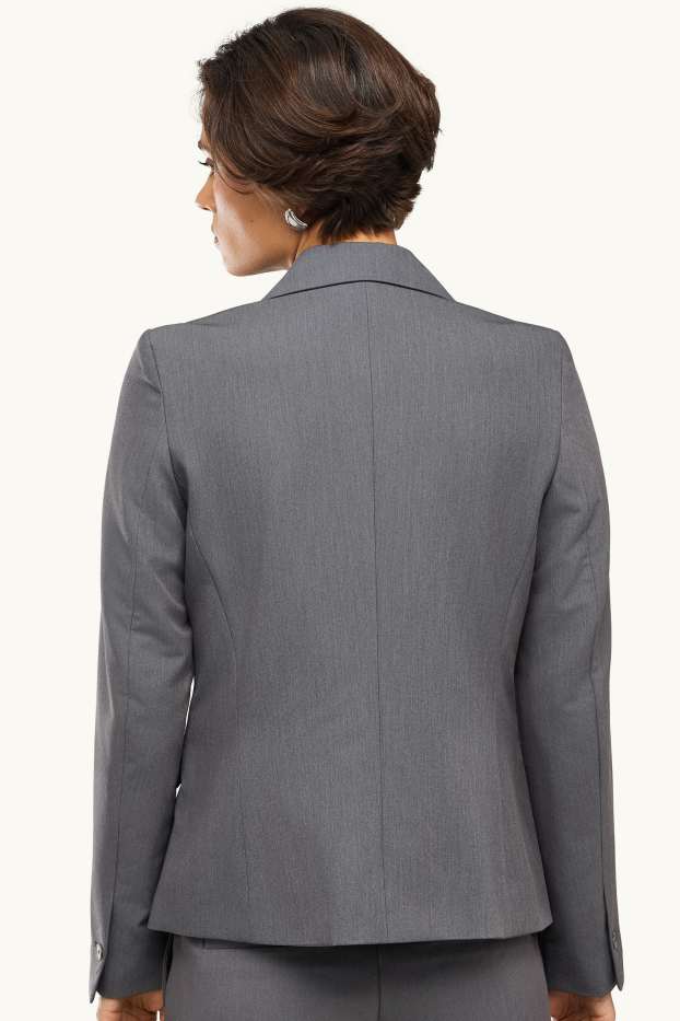 Femmes - Blazer de bureau - cintré - gris