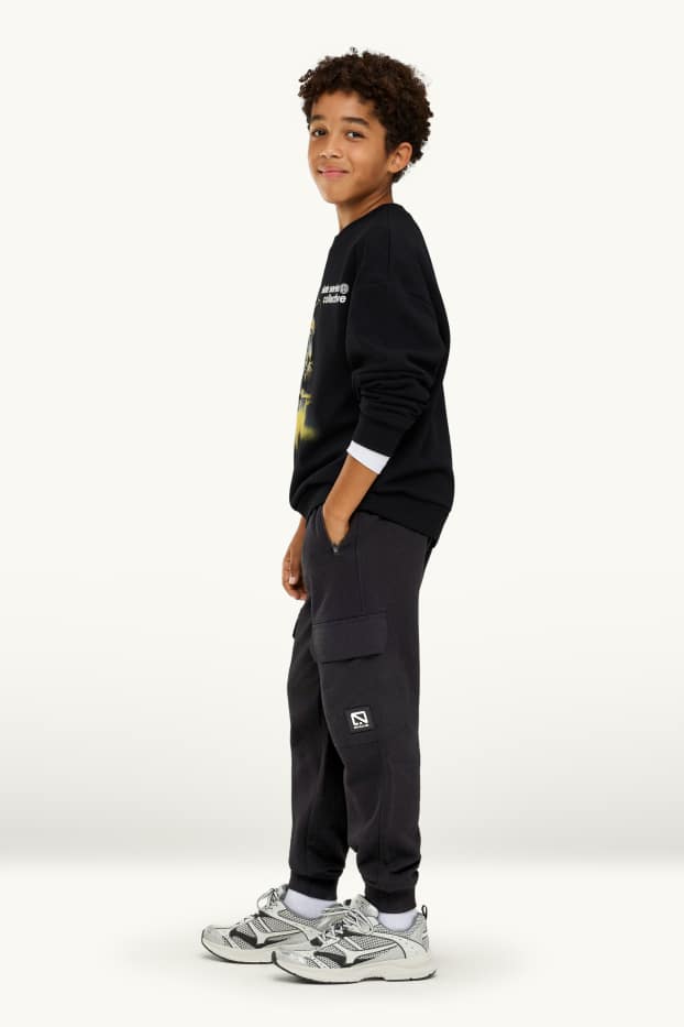 Kinderen: jongens - Joggingbroek - zwart