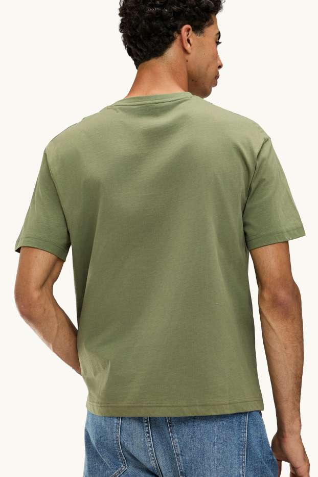 Men - T-shirt - relaxed fit - green