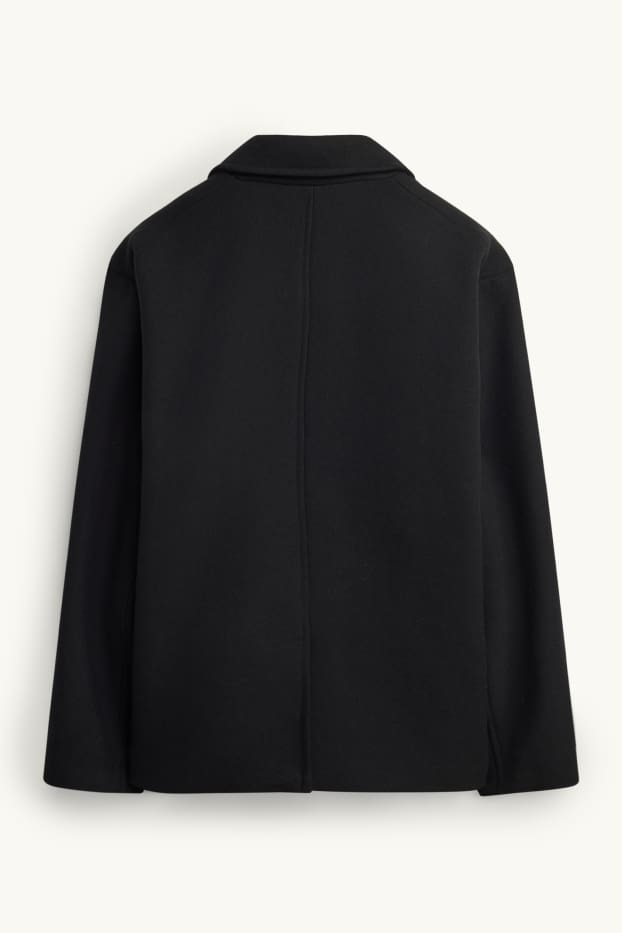 Hommes - Veste - laine mélangée - noir