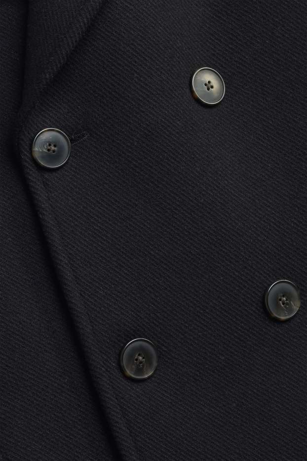 Hommes - Veste - laine mélangée - noir