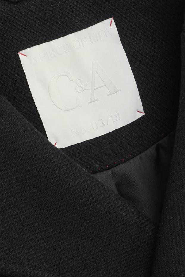 Hommes - Veste - laine mélangée - noir