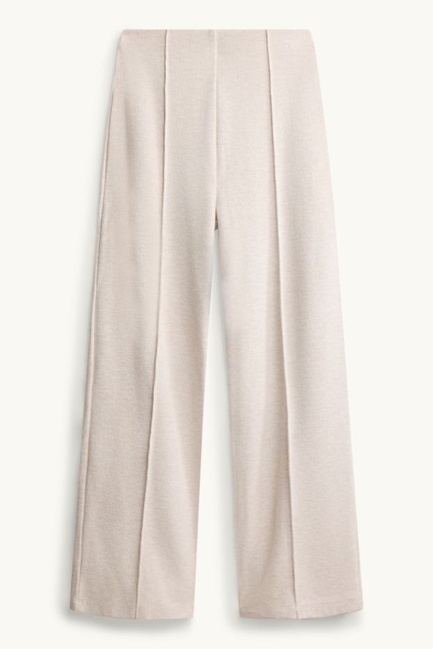 Femei - Pantaloni de trening - alb-crem