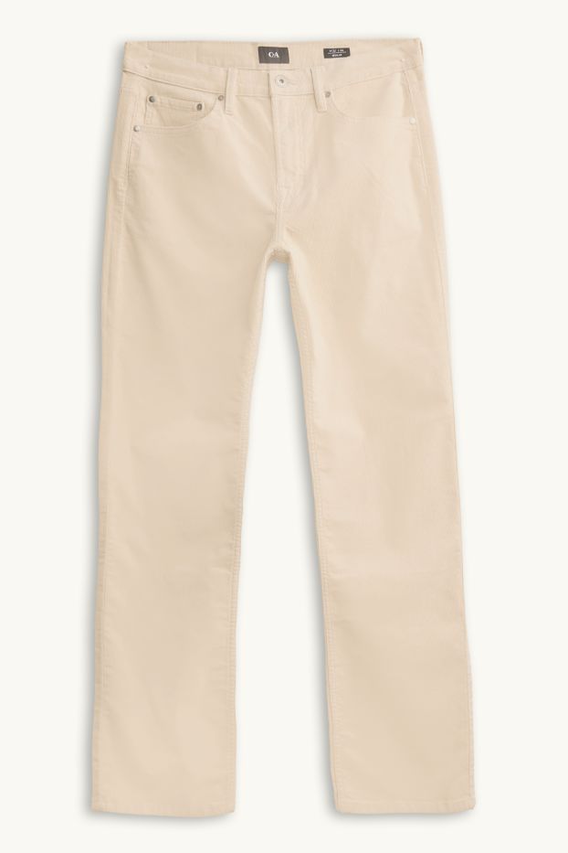 Home - Pantalons de pana - straight fit - beix clar