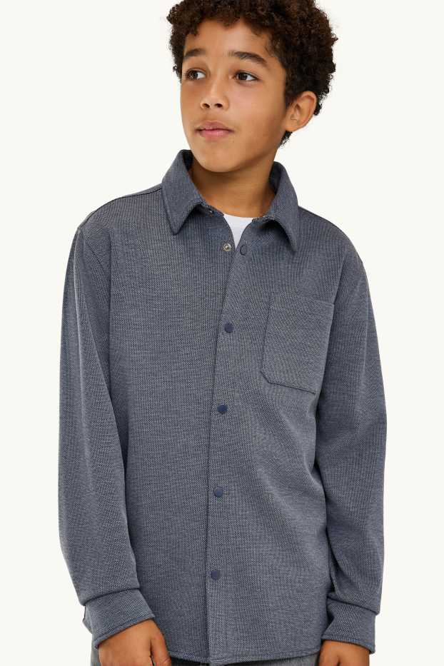 Enfants garçons - Chemise - gris foncé