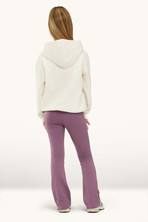 Kinder Mädchen - Multipack 2er - Flared Leggings - schwarz