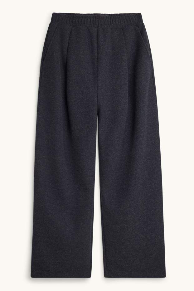 Femei - Pantaloni de trening - gri închis melanj