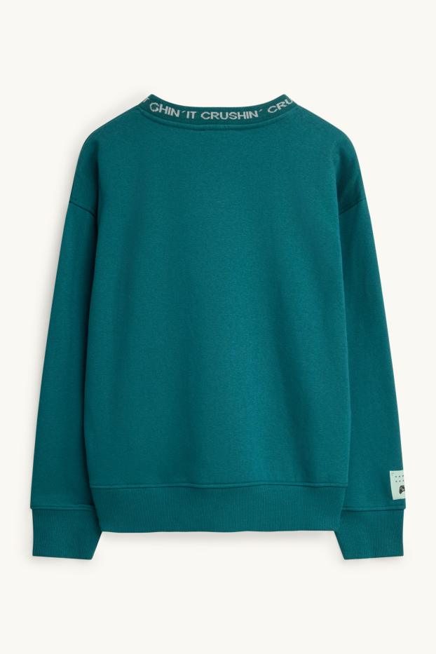 Kinder Buben - Gaming-Controller - Sweatshirt - petrol