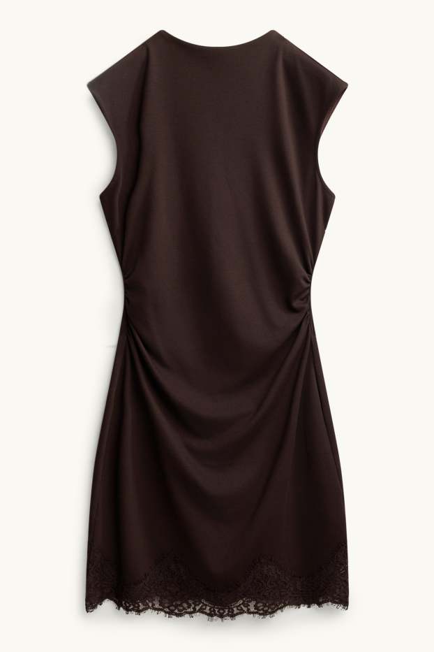 Damen - Bodycon-Kleid - dunkelbraun