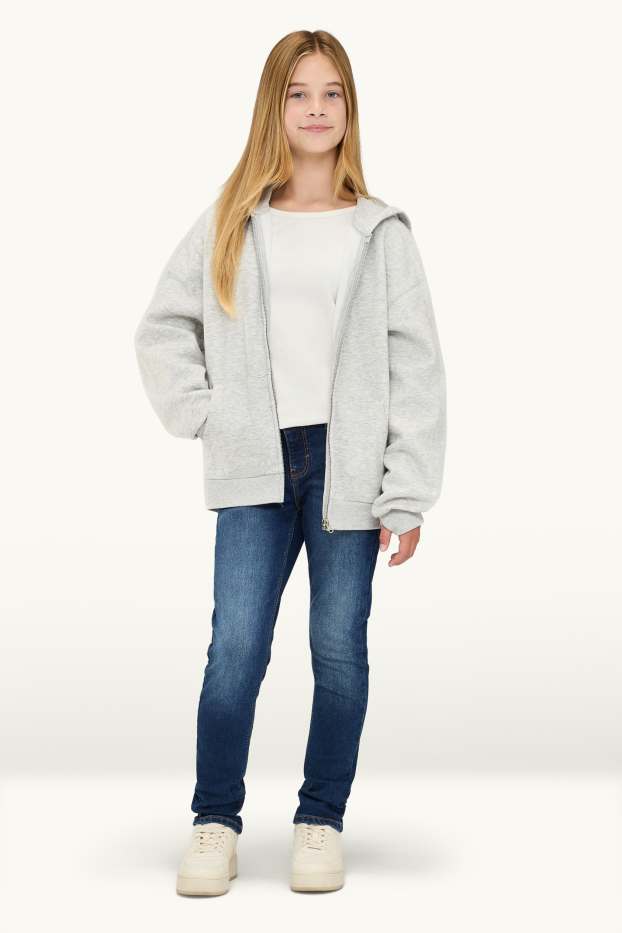 Děti - dívky - Skinny jeans - termo džíny - džíny - modré