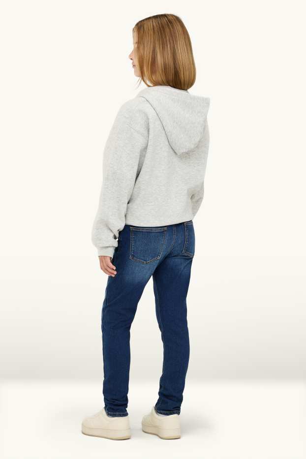 Děti - dívky - Skinny jeans - termo džíny - džíny - modré