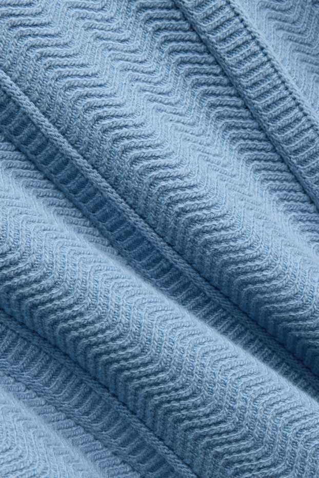 Home - Jersei - texturat - blau clar
