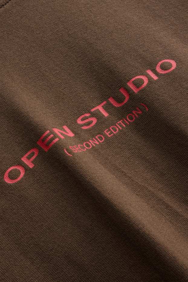 Herren - T-Shirt - Relaxed Fit - braun