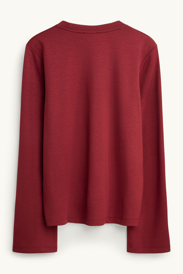 Damen - Sweatshirt - dunkelrot