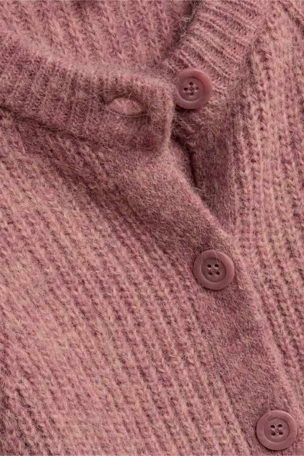Dames - Vest - geribd - roze mix