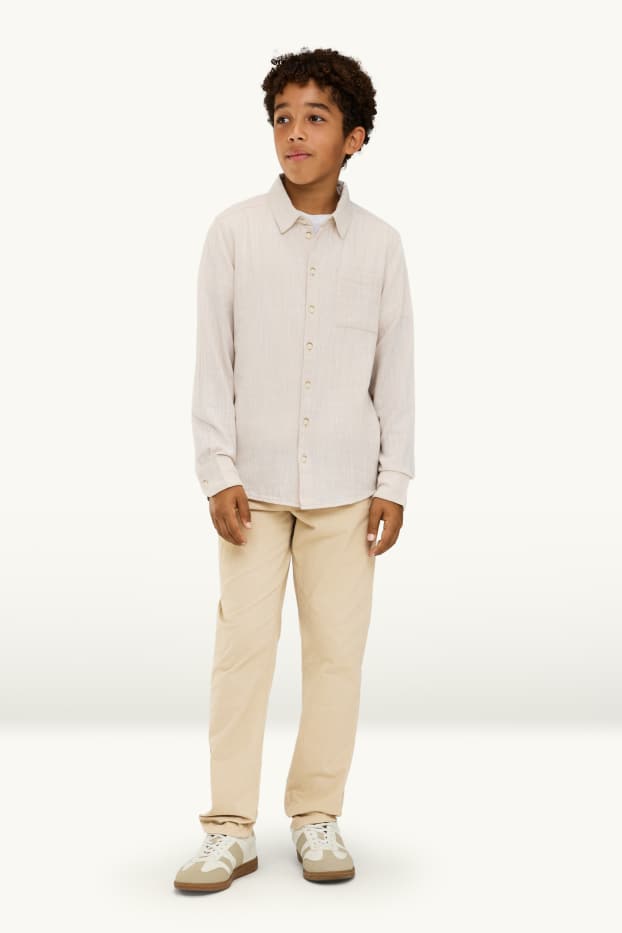 Children Boys - Trousers - beige