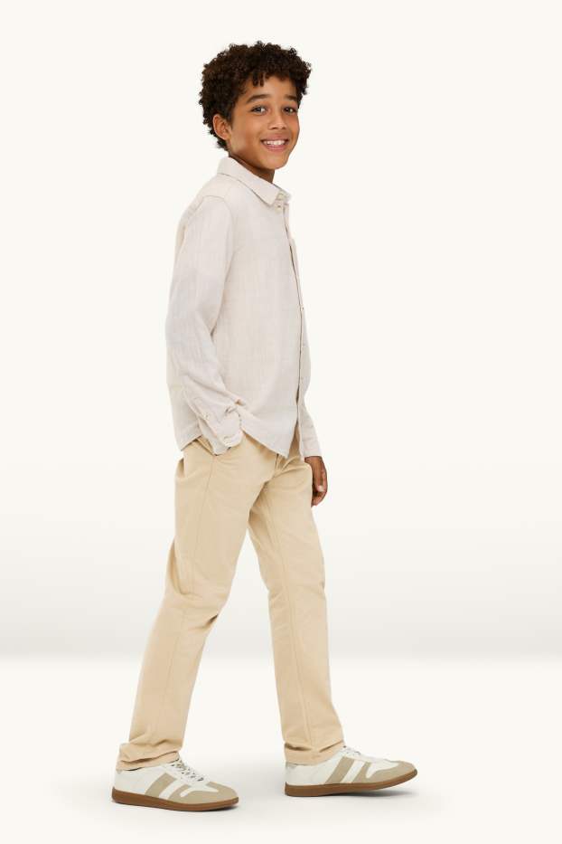 Children Boys - Trousers - beige