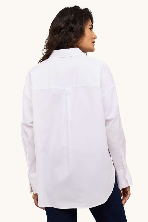 Dona - Brusa camisera - blanc neu