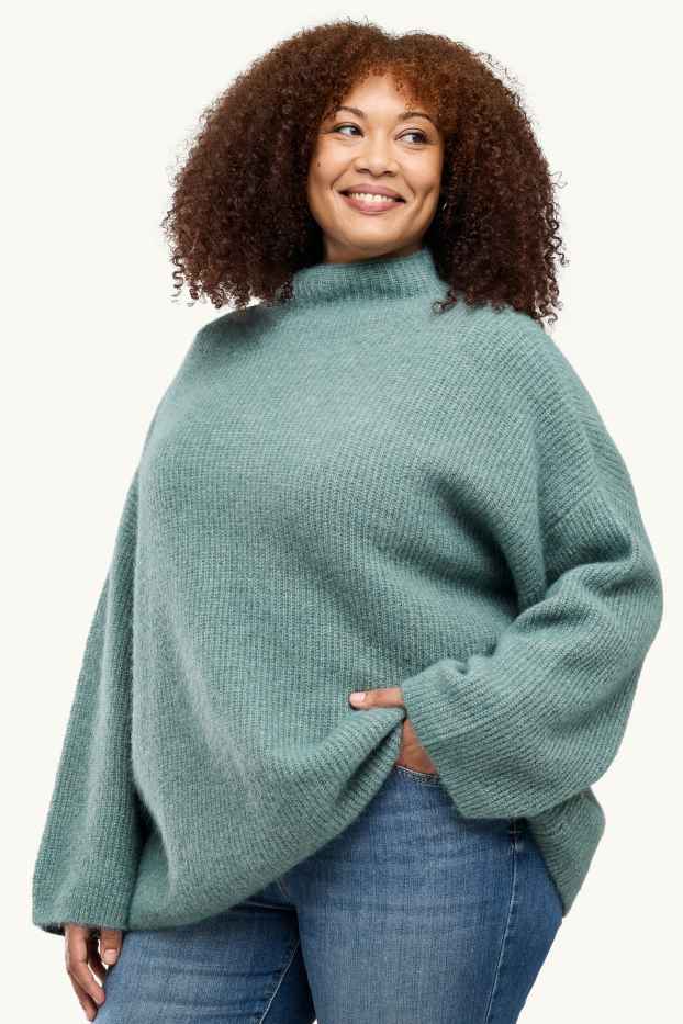 Women - Jumper - light turquoise