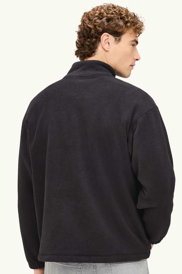 Bărbați - Pulover de fleece - negru