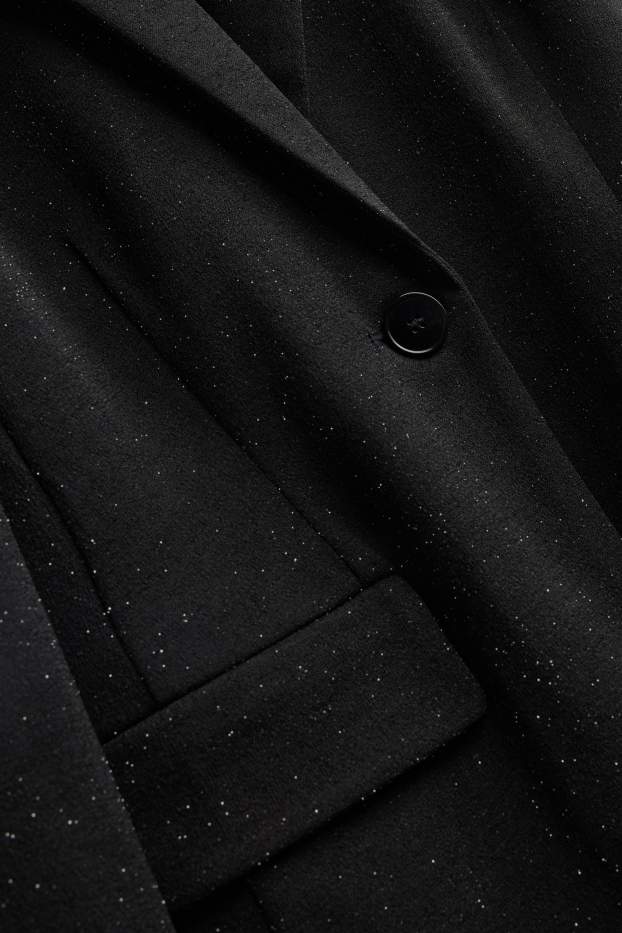 Dona - Blazer formal - entallat - efecte brillant - negre