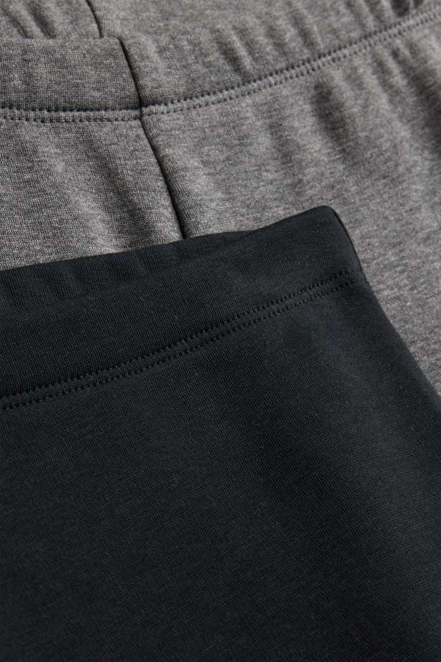 Nena - Paquet de 2 - leggings tèrmics acampanats - gris/negre