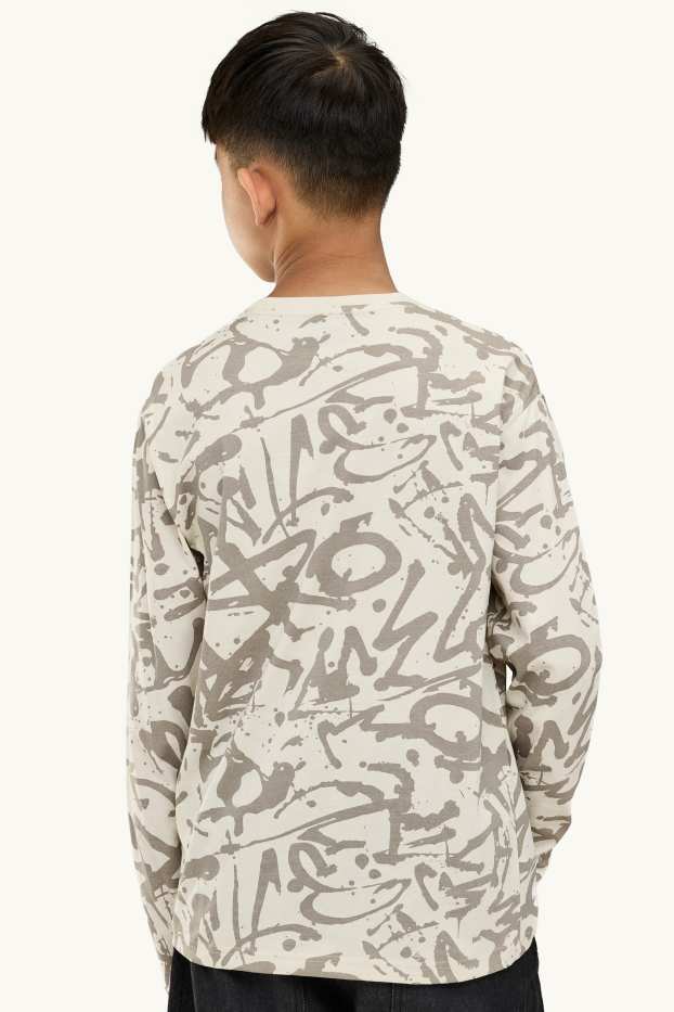 Bambini - Confezione da 3 - skater - maglia a maniche lunghe - arancione / bianco crema