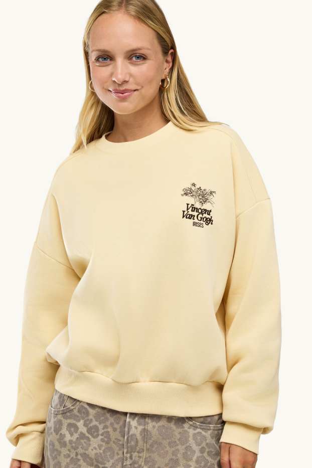 Femmes - Sweat Oversize - Vincent van Gogh - jaune clair