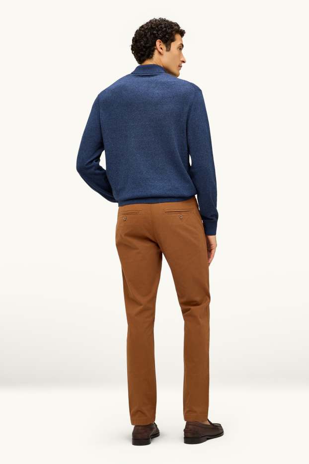 Herren - Chino - Slim Fit - Flex - hellbraun
