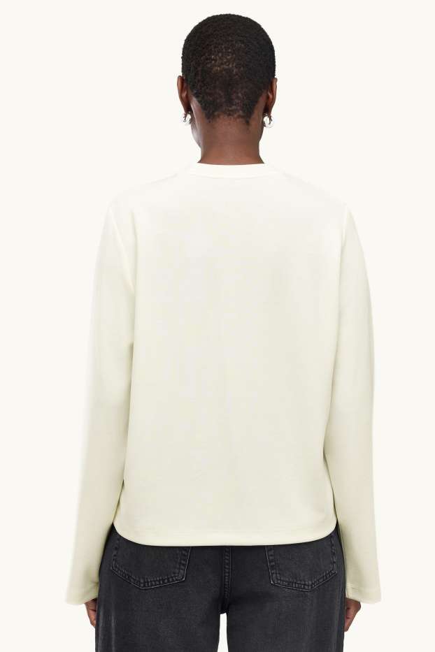 Damen - Sweatshirt - cremeweiss