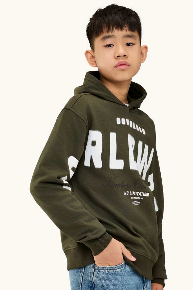 Kinder Jungen - Hoodie - dunkelgrün