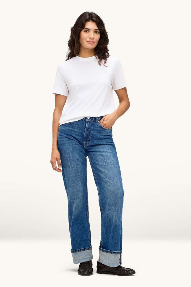 Femmes - Straight jean - high waist - Selvedge - jean bleu