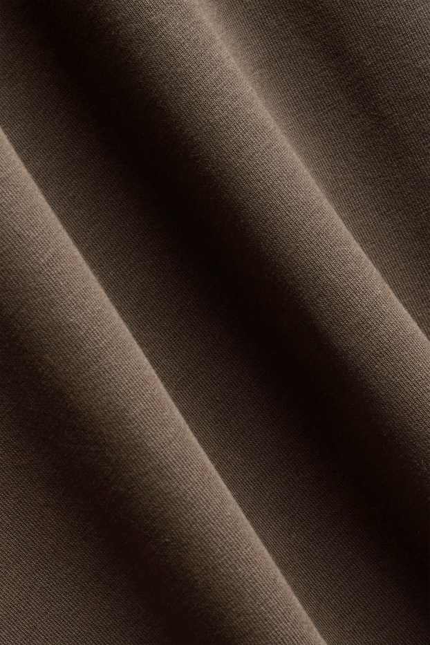 Bărbați - Tricou polo cu mânecă lungă - relaxed fit - kaki