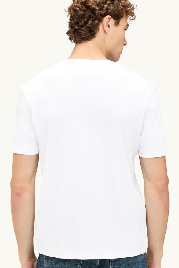Herren - T-Shirt - Regular Fit - weiß