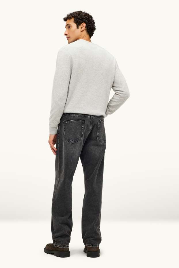 Heren - Relaxed jeans - jeansdonkergrijs