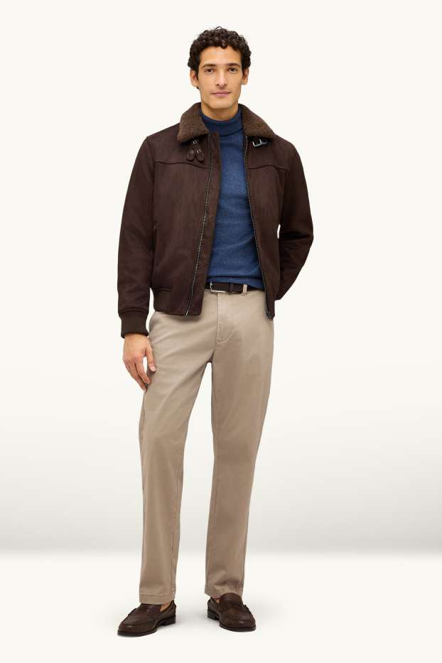 Hommes - Chino - regular fit - LYCRA® - beige
