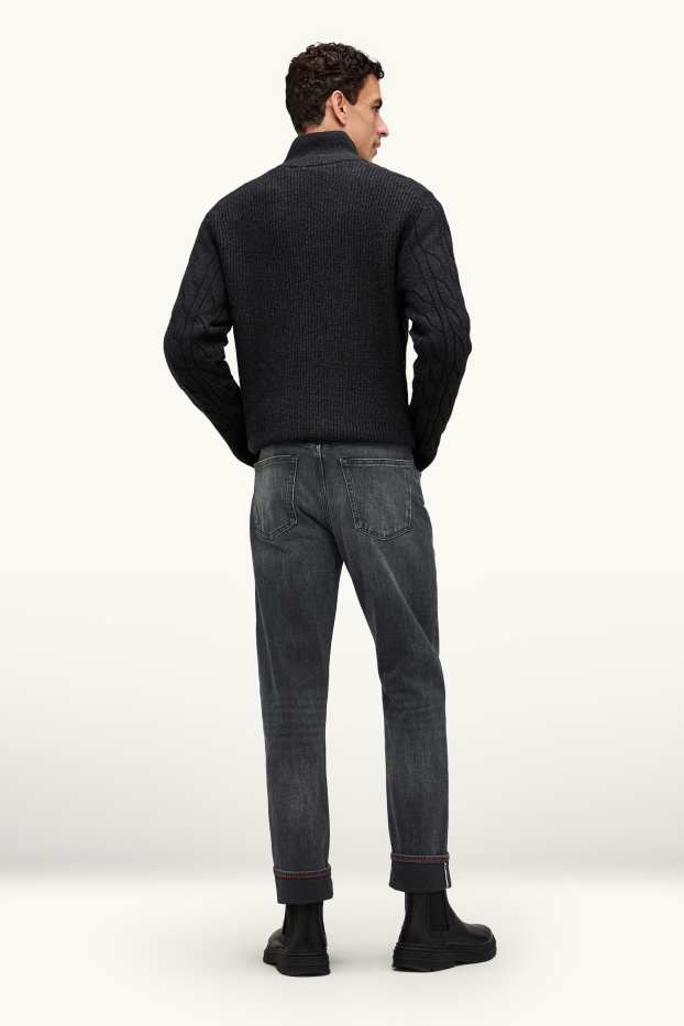 Herren - Straight Jeans - Selvedge - dunkeljeansgrau