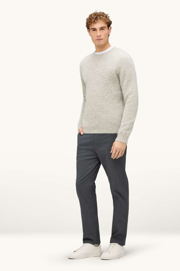 Herren - Thermo-Chino - Regular Fit - THERMOLITE® - dunkelgrau-melange