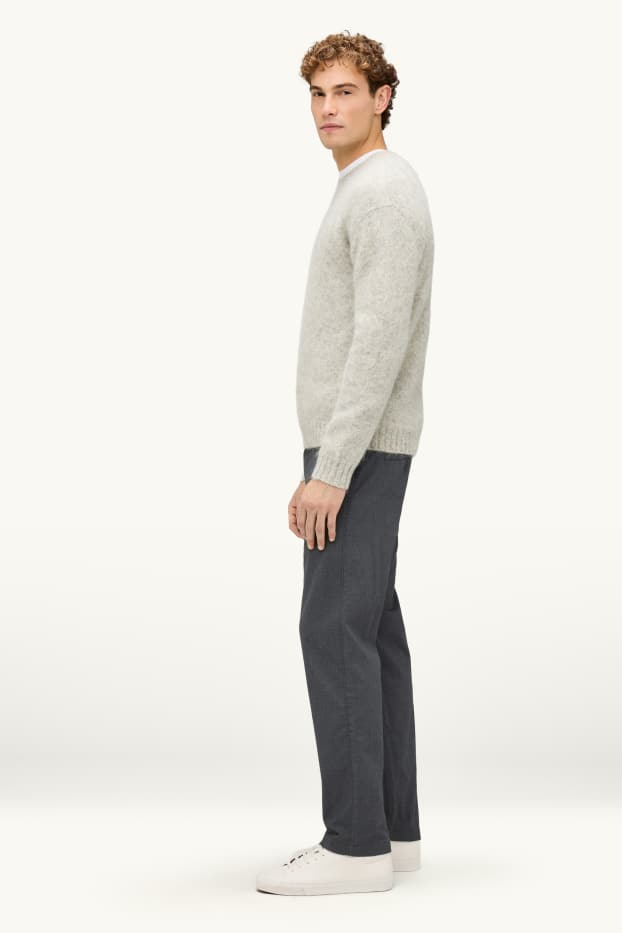 Herren - Thermo-Chino - Regular Fit - THERMOLITE® - dunkelgrau-melange