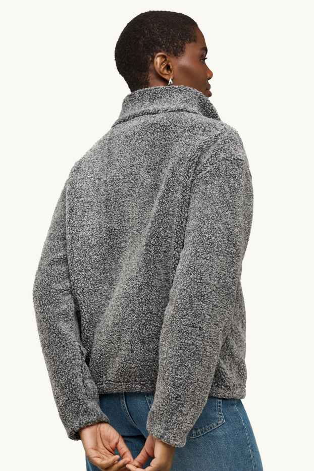 Women - Fleece jumper - gray-melange