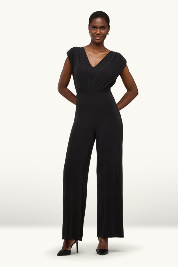 Dona - Granota - efecte brillant - negre