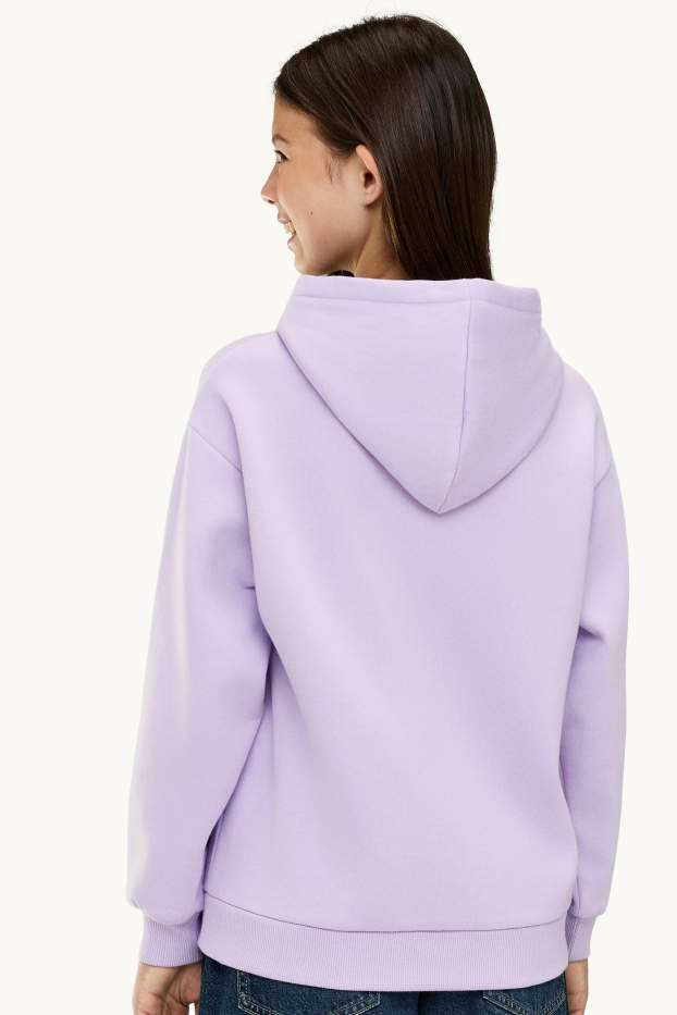 Enfants filles - Sweat à capuche - lilas