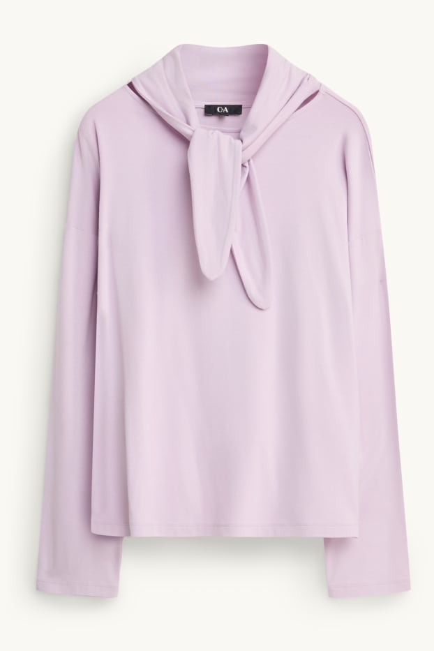 Donna - Maglia a maniche lunghe - regular fit - lilla