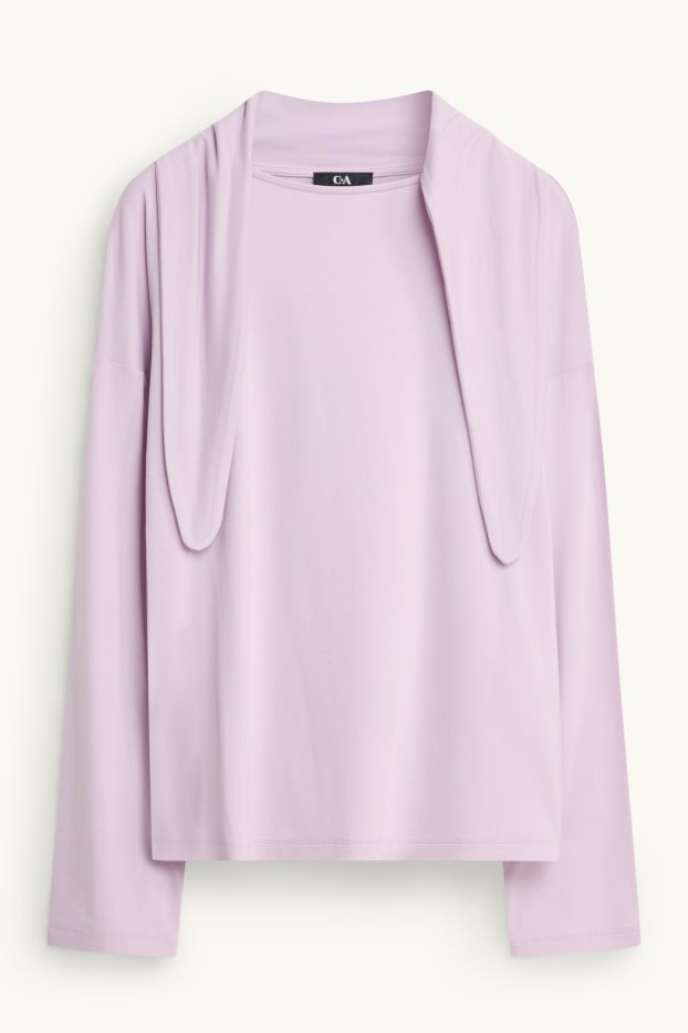 Donna - Maglia a maniche lunghe - regular fit - lilla