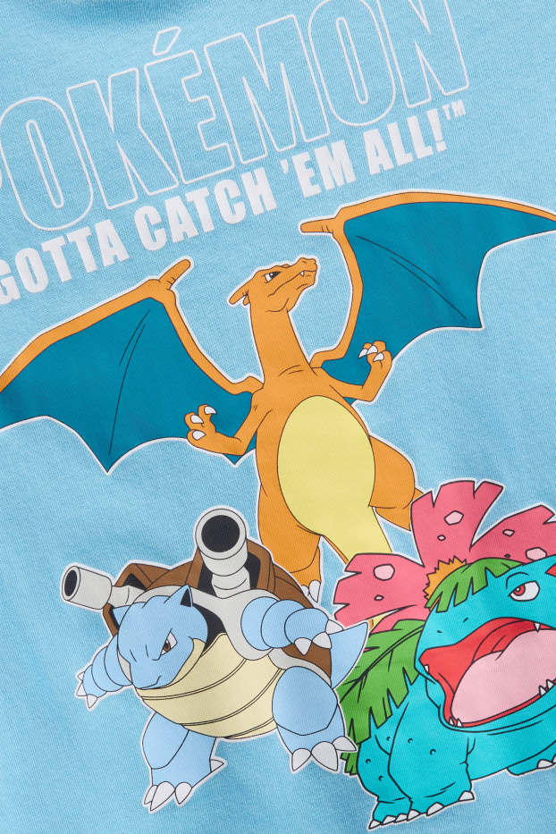 Kinder Buben - Multipack 3er - Pokémon - Langarmshirt - blau