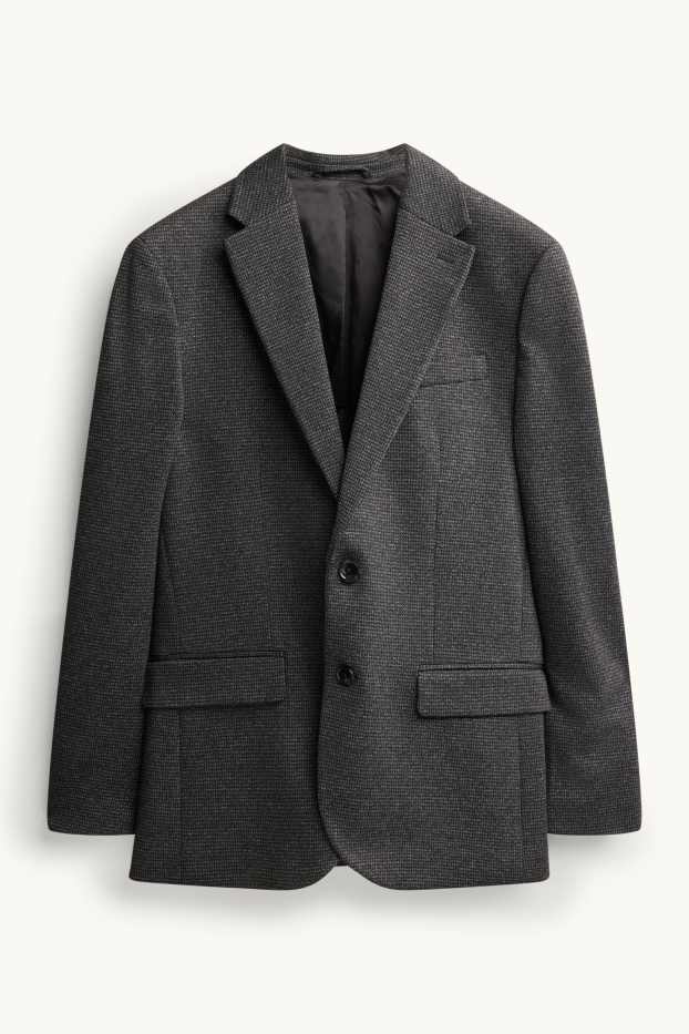 Hommes - Veste de costume - slim fit - texturé - gris anthracite