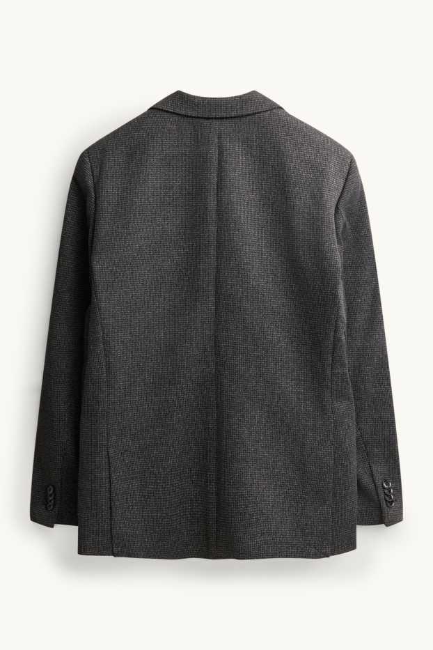 Hommes - Veste de costume - slim fit - texturé - gris anthracite