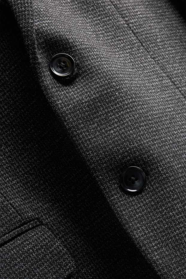 Hommes - Veste de costume - slim fit - texturé - gris anthracite