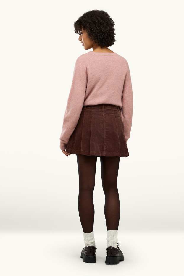 Damen - Cord-Skort - braun